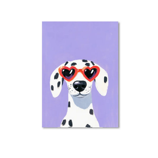 Dalmatian with Sunglasses Postcard