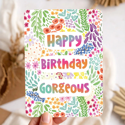 Happy Birthday Gorgeous Postcard