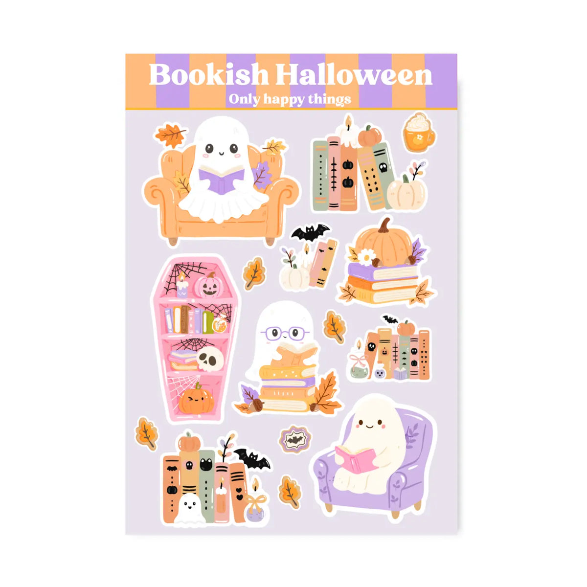 Bookish Halloween Sticker Sheet