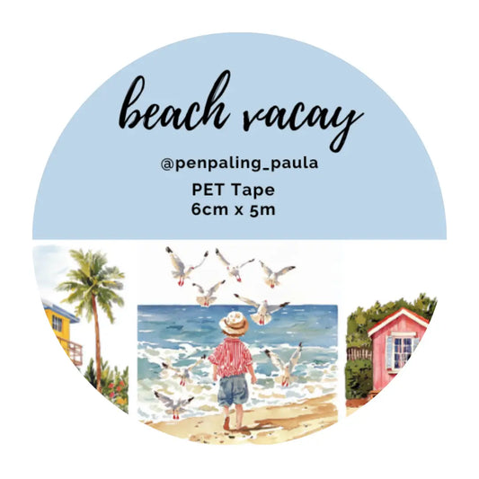 Beach Vacay PET Tape PRE-CUT