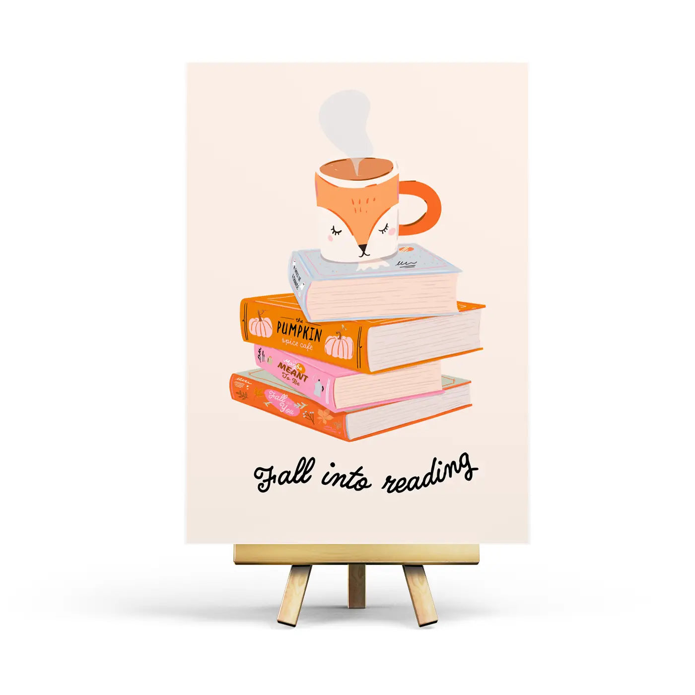 Fall Into Reading Postcard