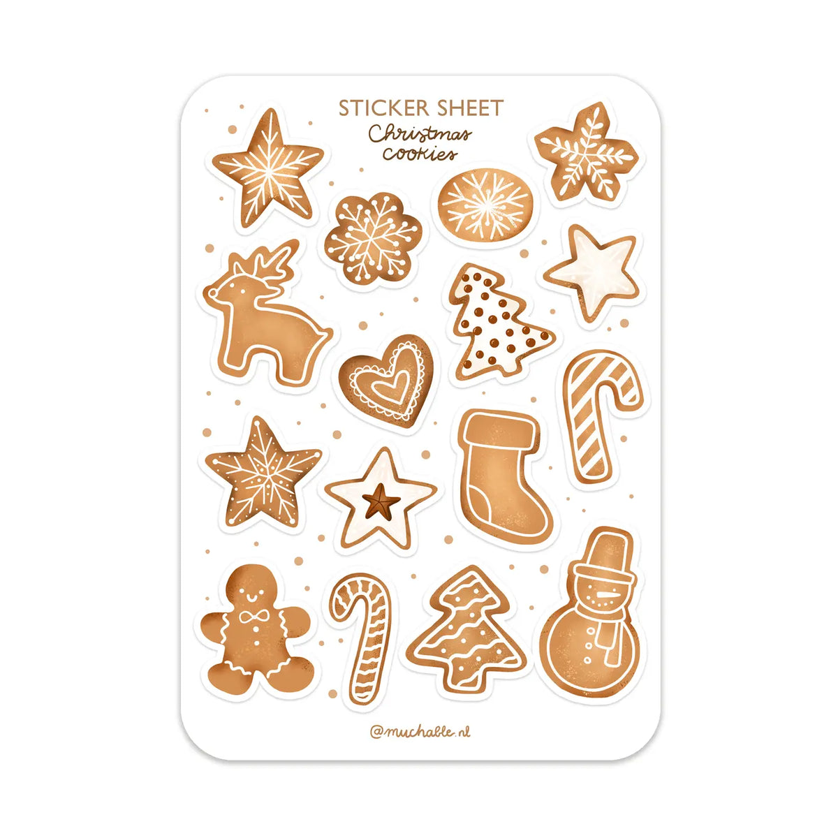 Christmas Cookies Sticker Sheet