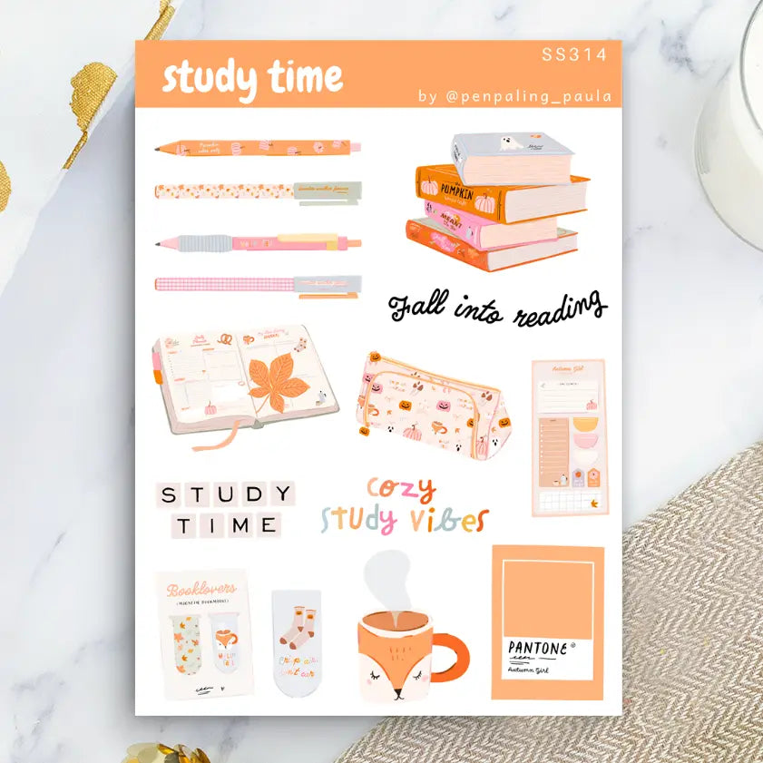 Study Time Sticker Sheet