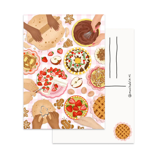 Baking Cookies Postcard
