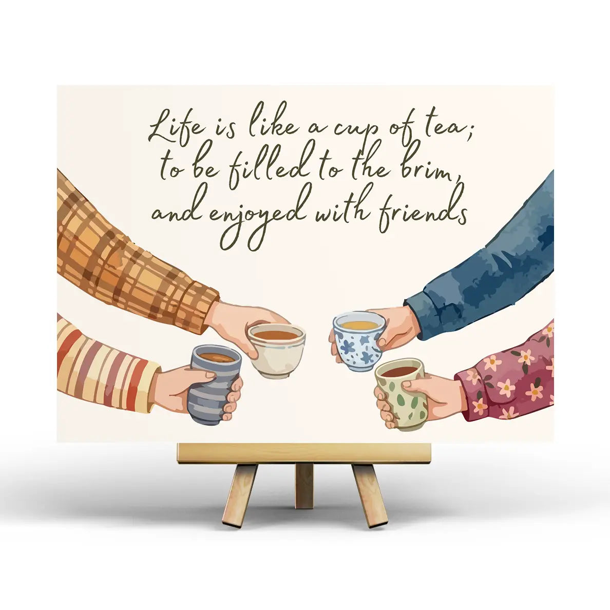 Tea with Friends Postcard