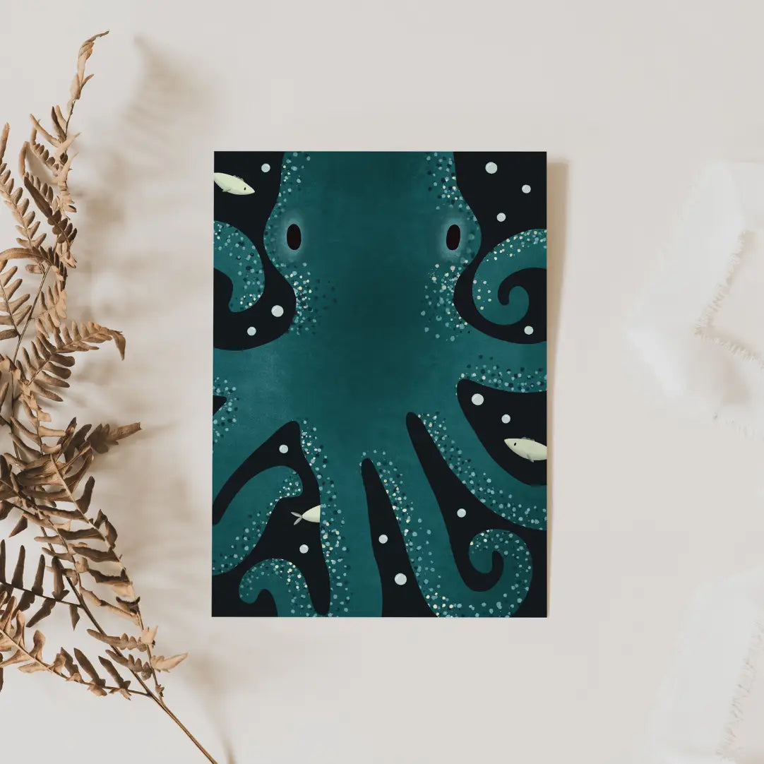Octopus Postcard