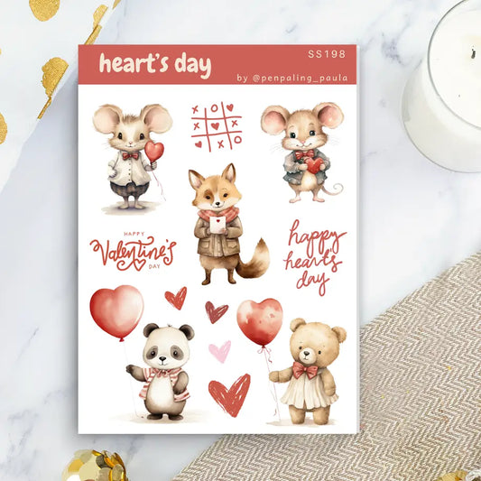 Heart Day Sticker Sheet
