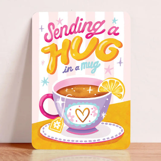 Sending a Hug Postcard