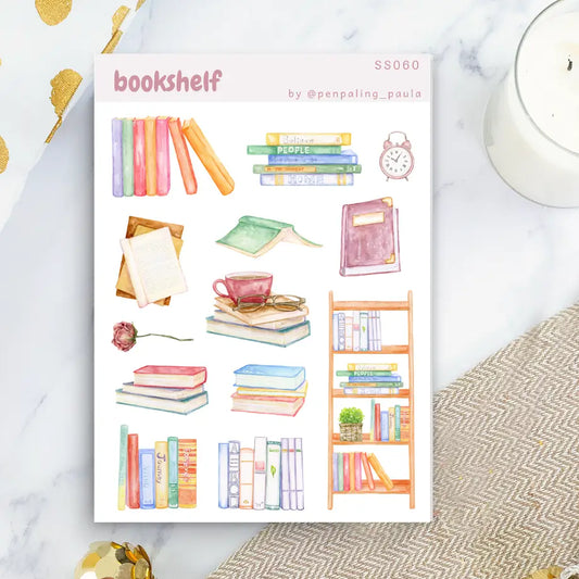 Bookshelf Sticker Sheet