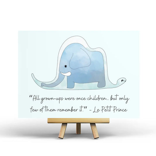 Little Prince Elephant Postcard