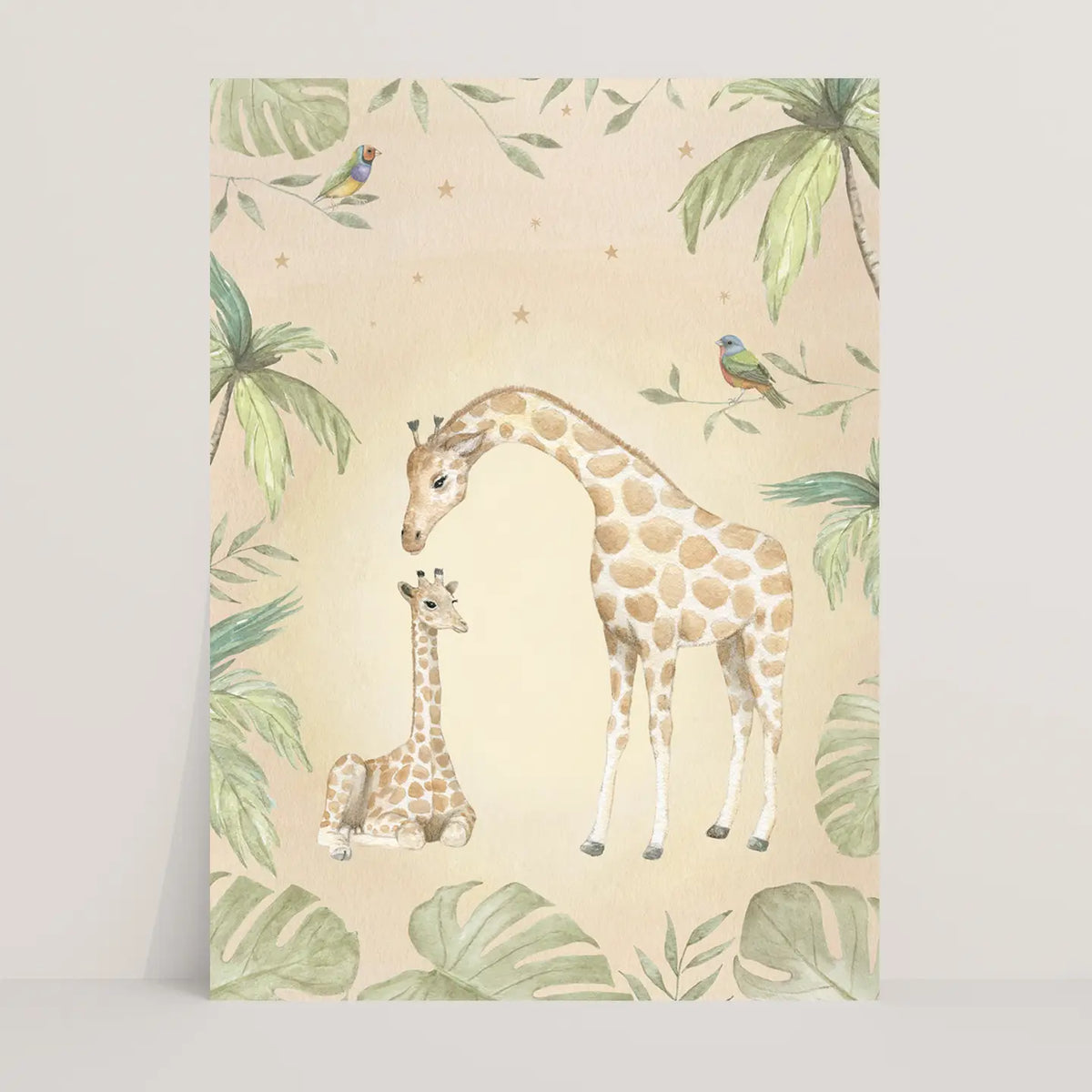 Tropical Giraffes Postcard