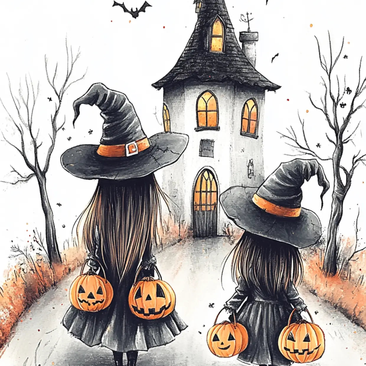 Spooktacular Halloween Trick or Treat Postcard