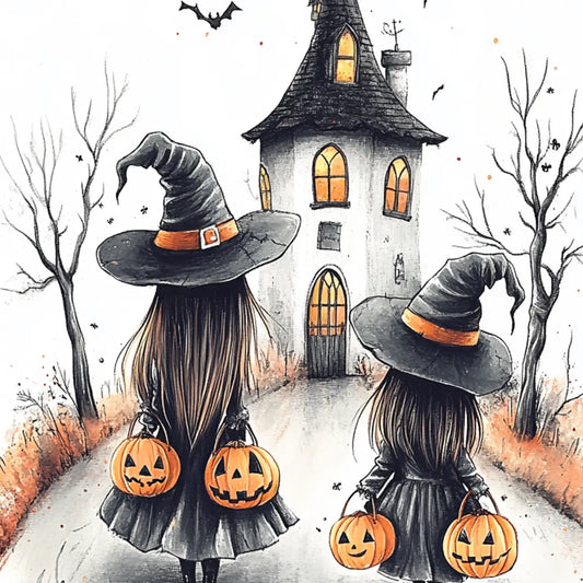Spooktacular Halloween Trick or Treat Postcard