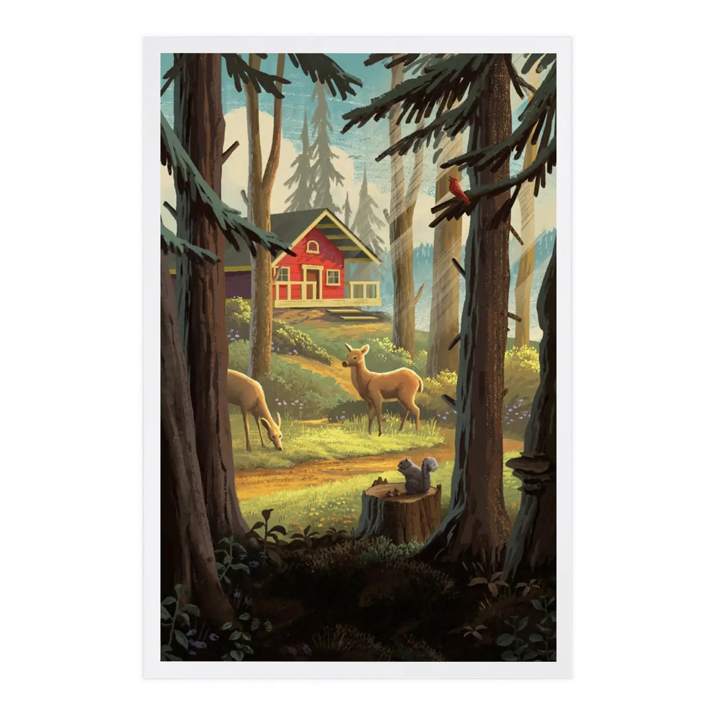 Cabin with Wildlife