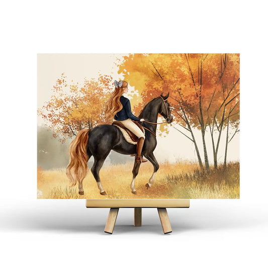 Horse Riding Postcard