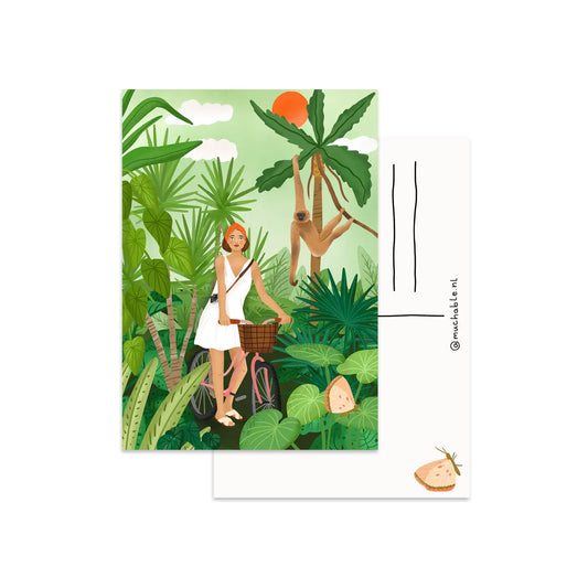 Woman in the Jungle Postcard