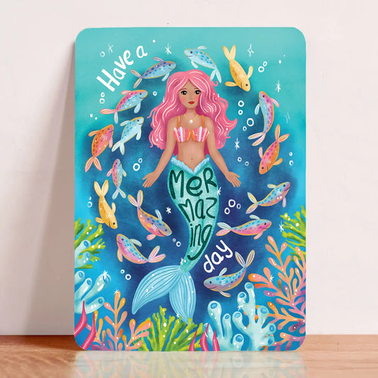 Mermaid Girl Postcard