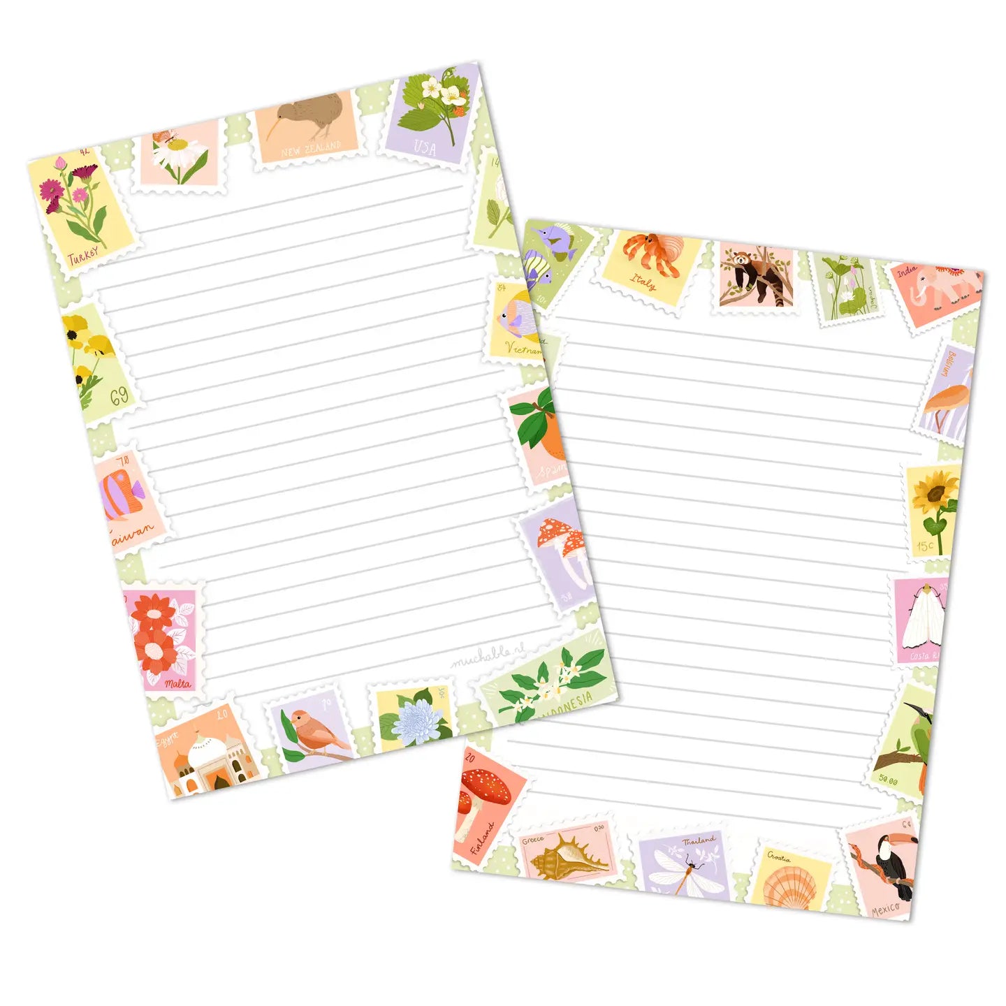 Stamp Illustration Notepad