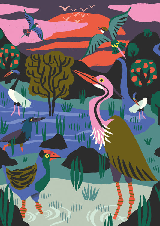 Bird Reserve Postcard
