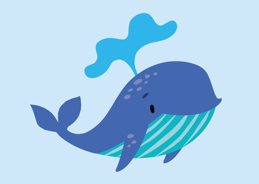 Whale Postcard