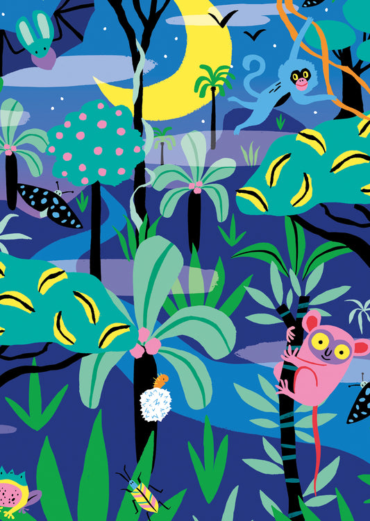 Night Jungle Postcard