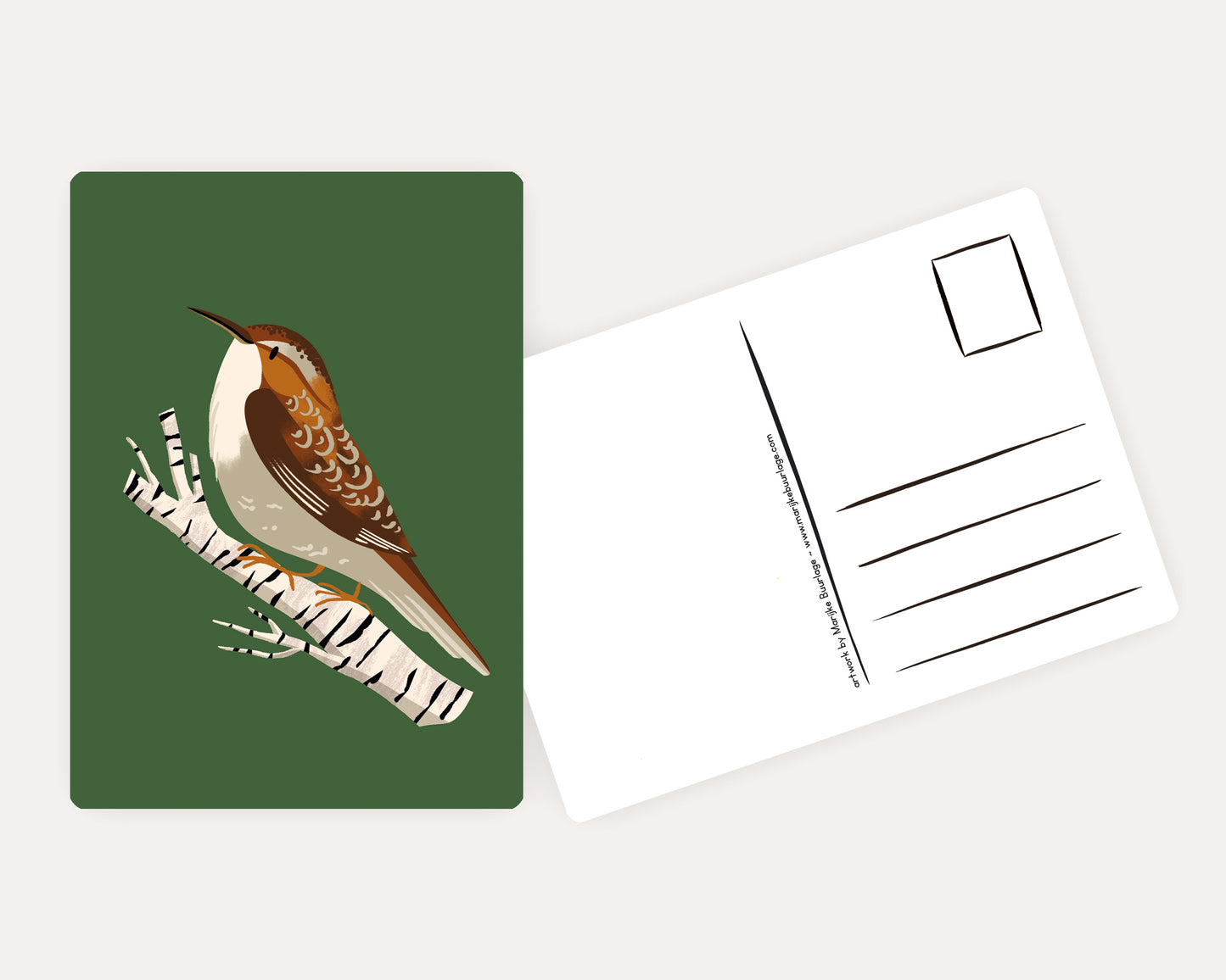Short Toed Tree Bird Postcard