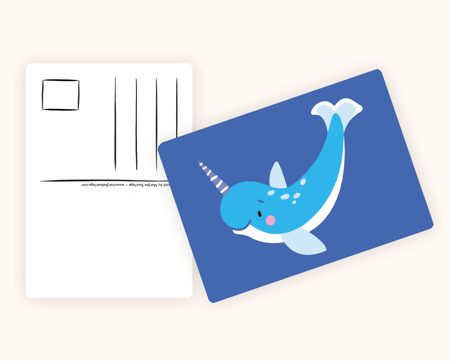 Narwal Postcard
