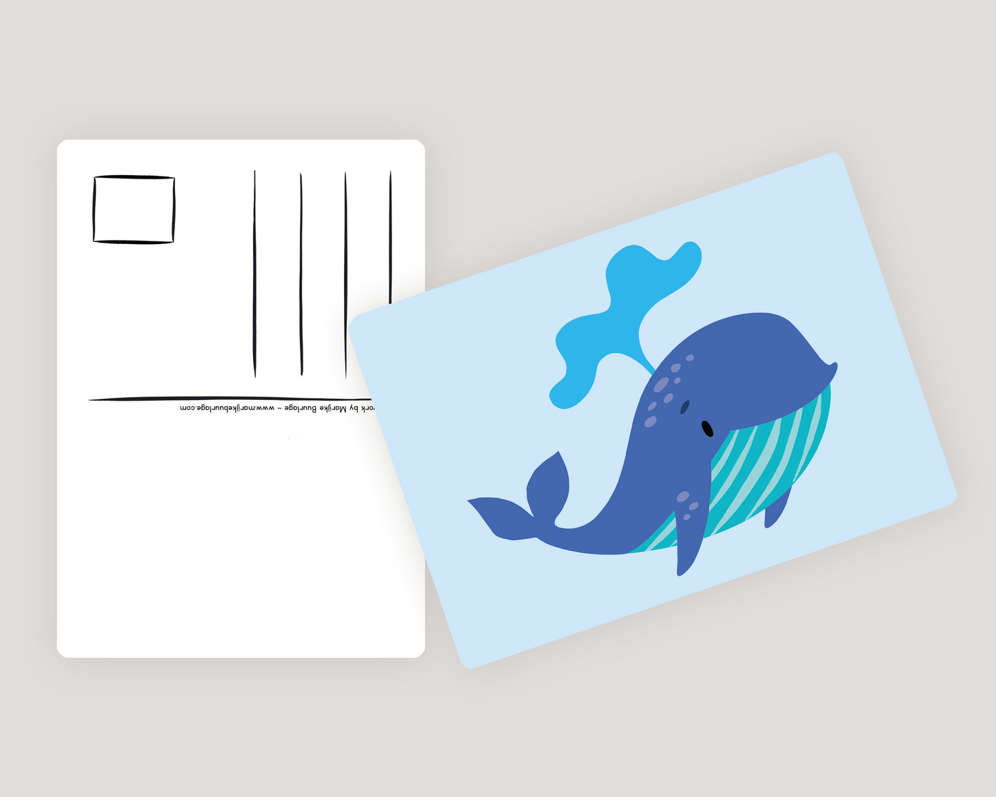 Whale Postcard