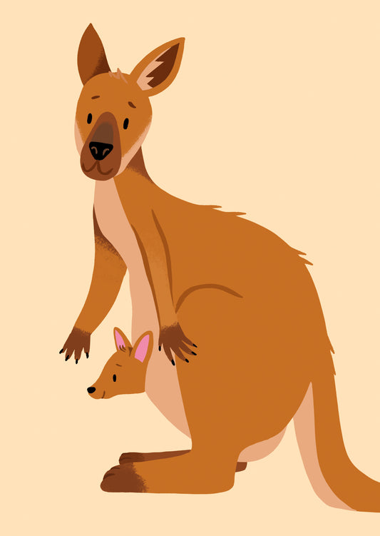 Kangaroo Postcard
