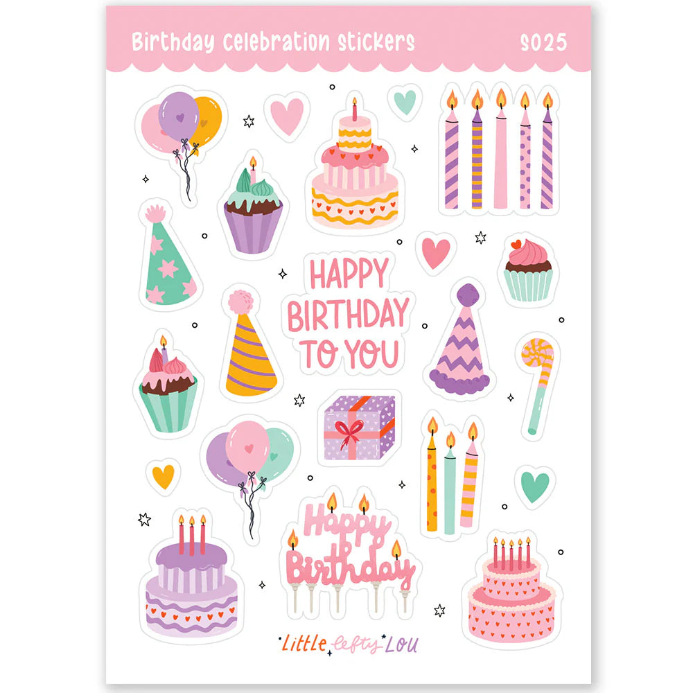 Birthday Celebration Sticker Sheet