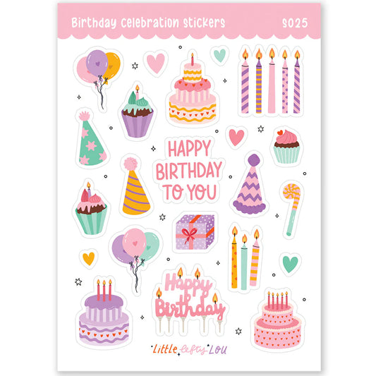 Birthday Celebration Sticker Sheet