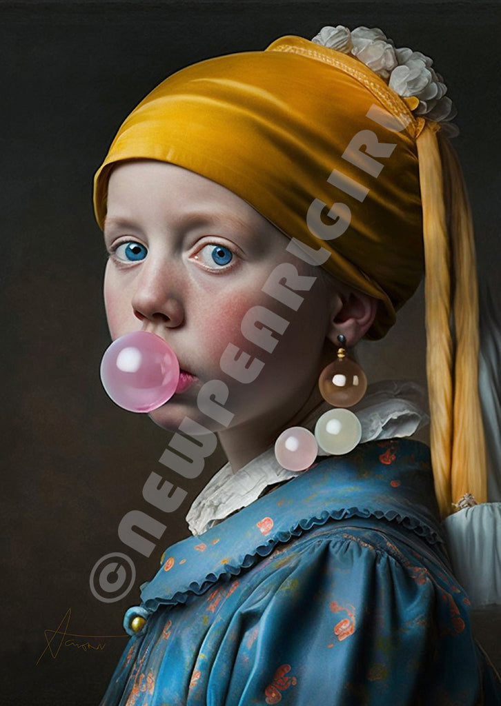 New Pearl Girl Postcard: Ava