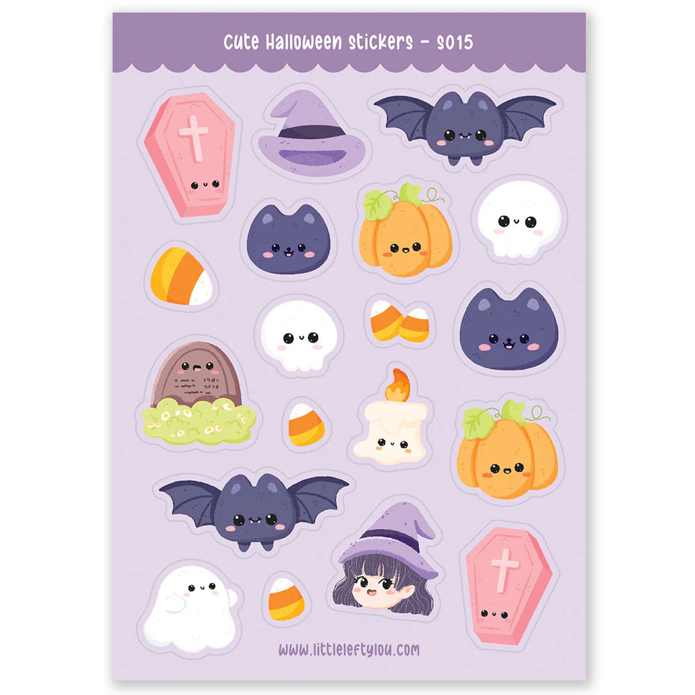 Cute Halloween Sticker Sheet