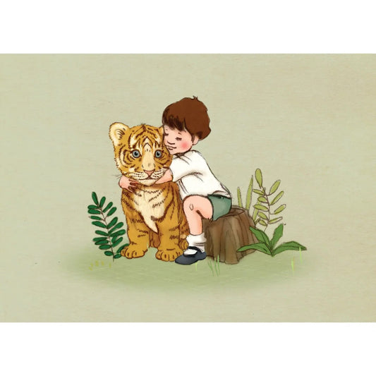 Belle & Boo Postcard "Tiger Cub"