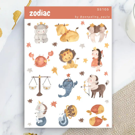 Zodiac Sticker Sheets