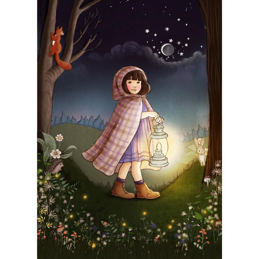 Belle & Boo Postcard "Nocturnal Garden"