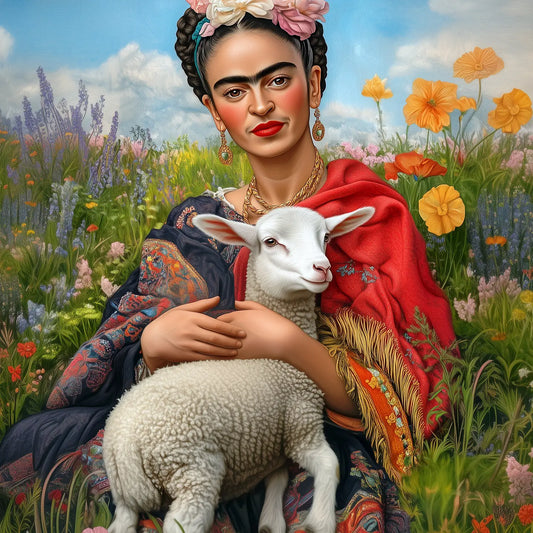 Frida with a Lamb