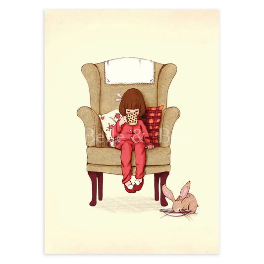 Belle & Boo Postcard "Hot Chocolate"