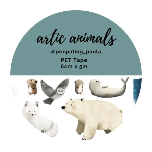 Arctic Animals PET Tape PRE-CUT