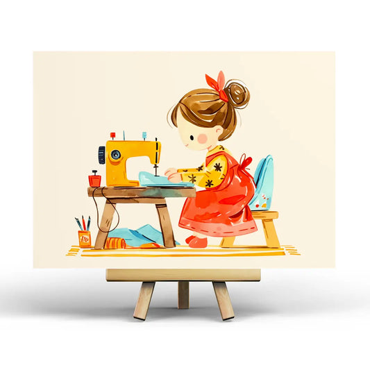 Sewing Postcard