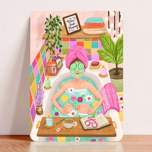 Bathtime Postcard