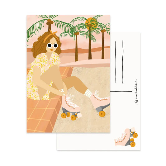 Roller Skate Postcard