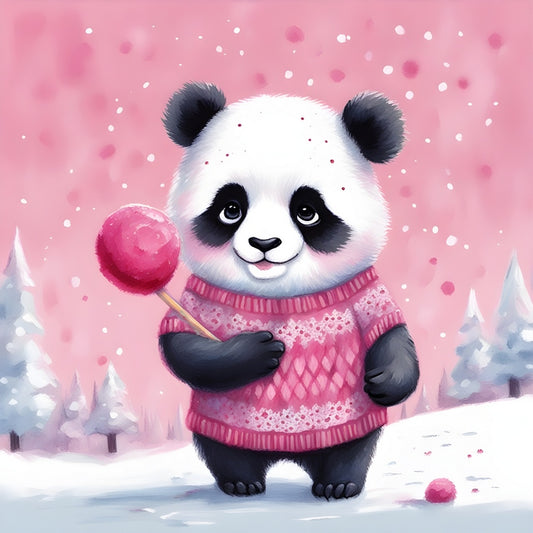 Panda Love Postcard