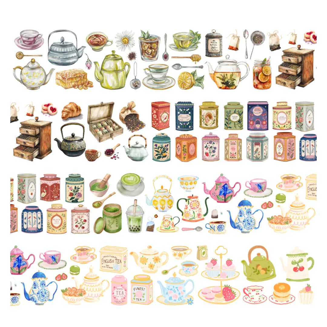 Tea Lover PET Tape PRE-CUT