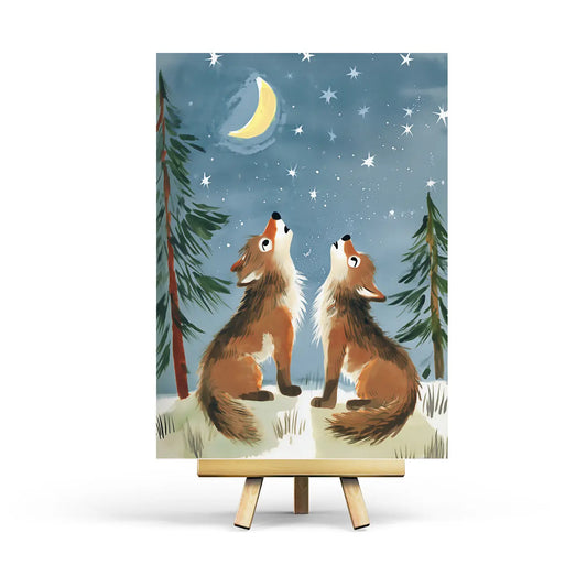Wolves Howling Postcard