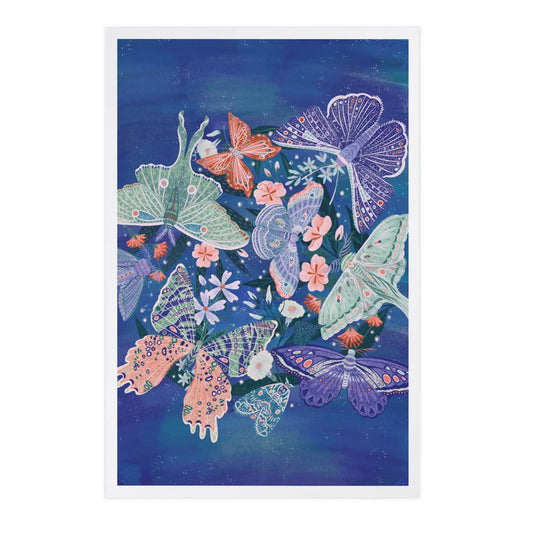 Luminous Butterflies Postcard