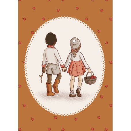 Belle & Boo Postcard "Orchard Walk"