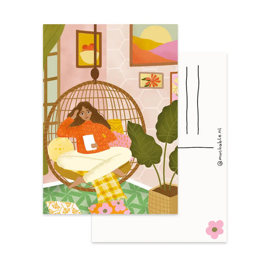 Reading Chair Postcard