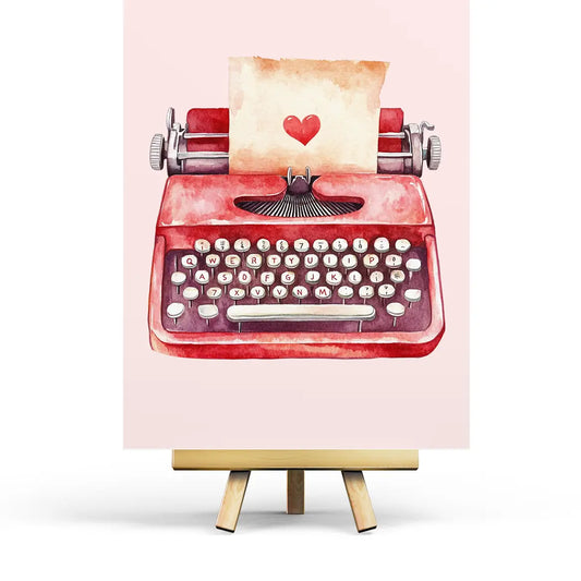 Typewriter Postcard
