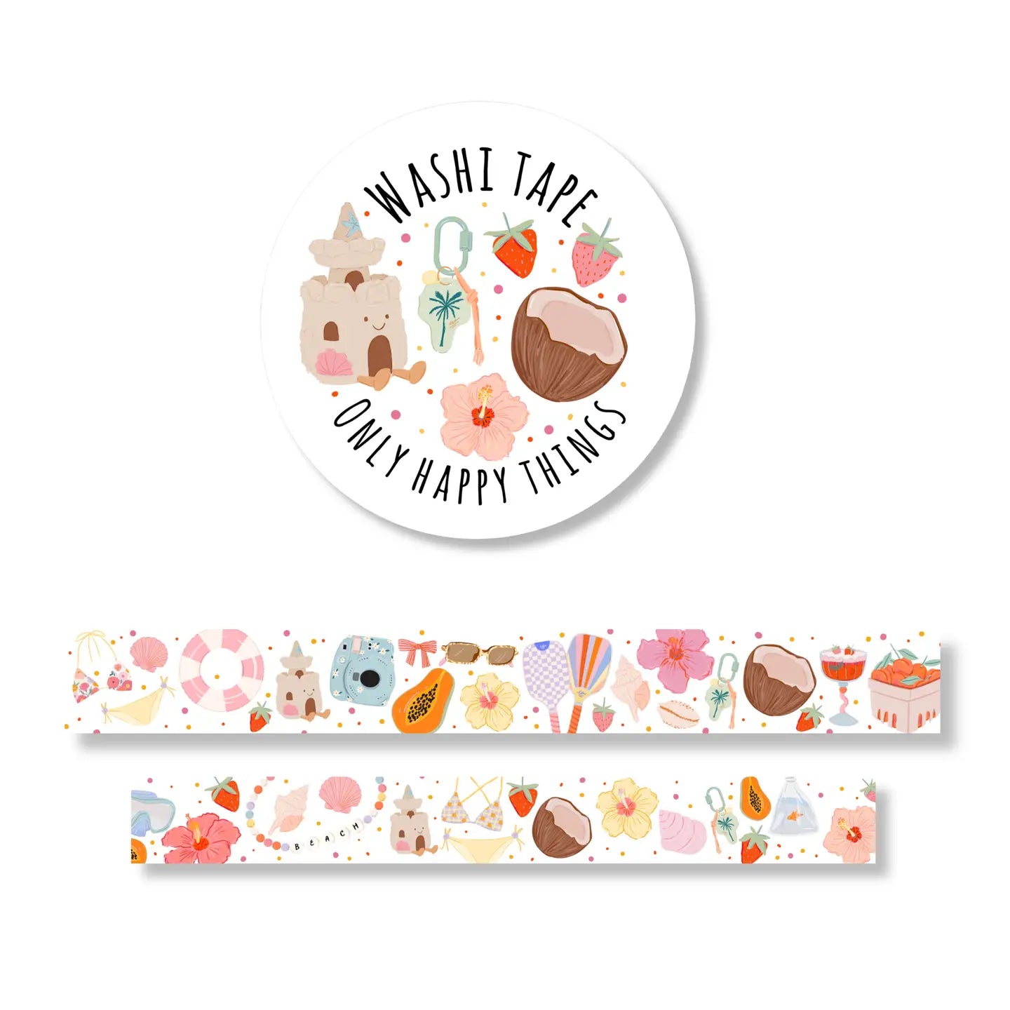 Sunny Beach Day Washi Tape